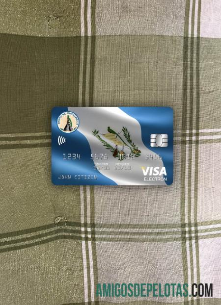 Cartão Visa Electron Guatemala Banco De Guatemala Photolook Frente modelo